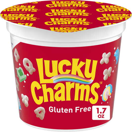 Taza de cereal Lucky Charms con malvaviscos de General Mills de 1.7 oz