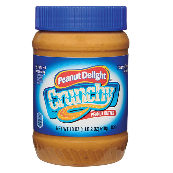 Peanut Delight Crunchy Peanut Butter 18 oz