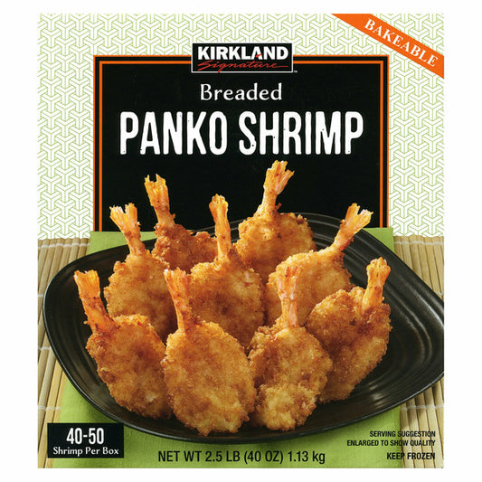 Camarones empanizados con panko Kirkland Signature, 2.5 libras