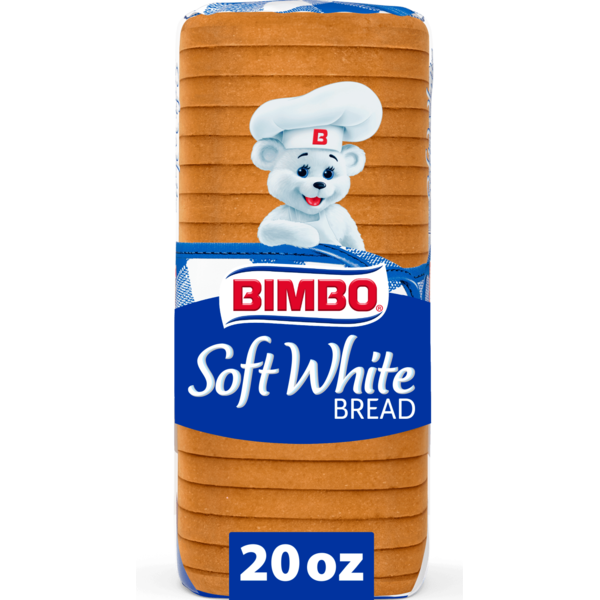 Pan blanco suave Bimbo de 20 onzas