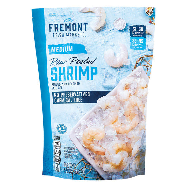 Mercado de pescado Fremont, camarones medianos crudos pelados de 12 onzas