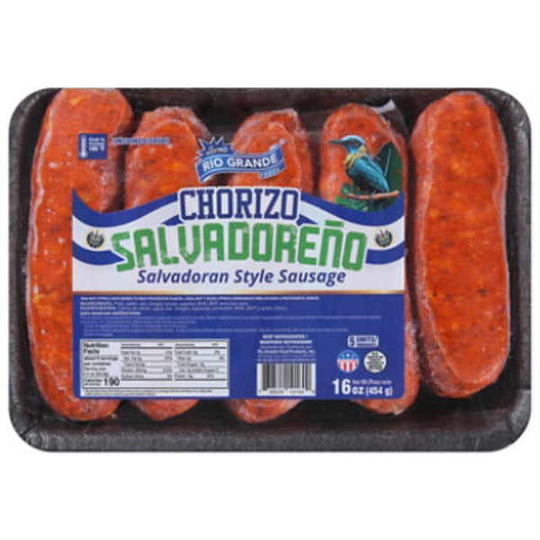 Salchicha Rio Grande Foods, estilo salvadoreño, cruda, 16 oz