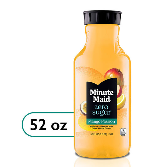 Minute Maid Zero Sugar Mango Passion Juice Drink 52 fl oz
