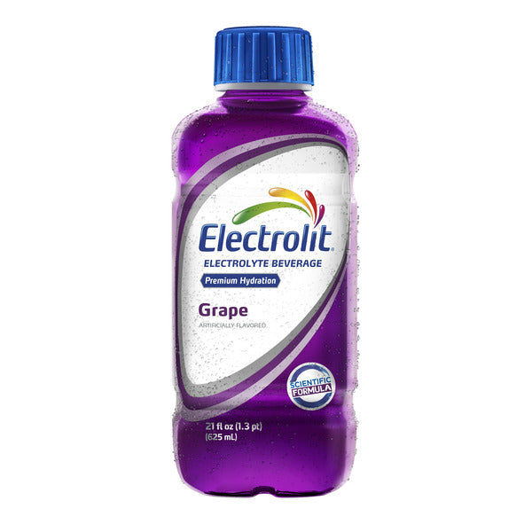 Bebida electrolítica de uva, hidratación premium, 621 ml (21 onzas líquidas)