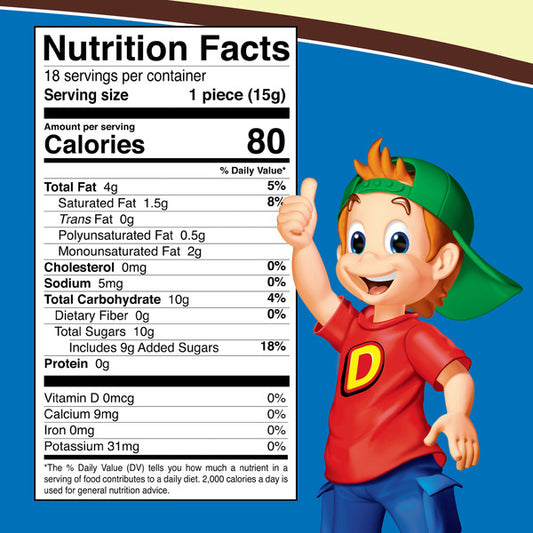 Caramelos Ricolino Duvalin de avellana y vainilla, 18 x 9,4 onzas