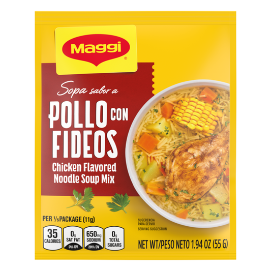 Maggi Sopa Sabor a Pollo con Fideos Mezcla para Sopa de Fideos con Sabor a Pollo 1.94 oz