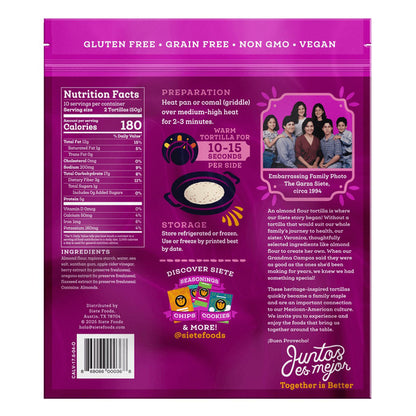 Siete Almond Flour Tortilla, 20-count
