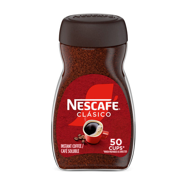 NESCAFÉ Clásico CLÁSICO Café Instantáneo Tostado Oscuro 3.5 oz