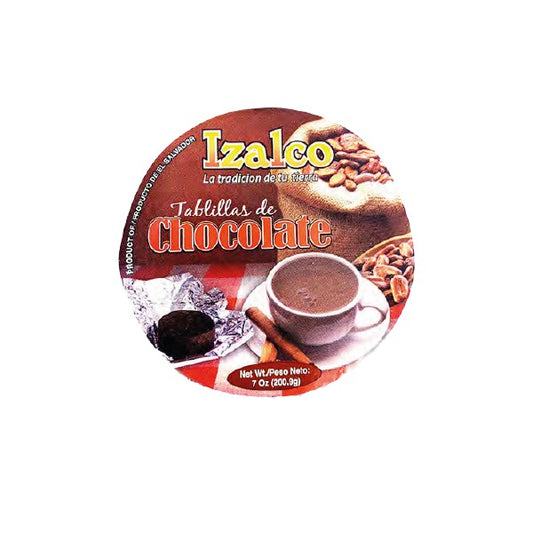 Izalco Tablilla De Chocolate 7. oz