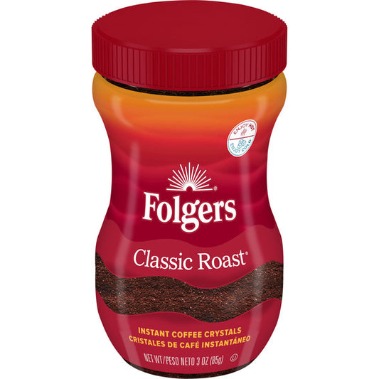 Folgers Classic Roast Instant Coffee 3 oz