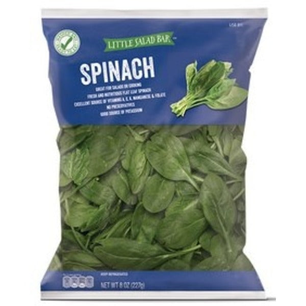 Little Salad Bar Flat Leaf Spinach 8 oz