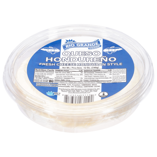 Queso fresco estilo hondureño Rio Grande Foods, 12 oz