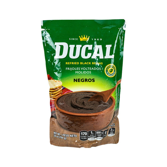 Frijoles negros refritos Ducal 28 oz