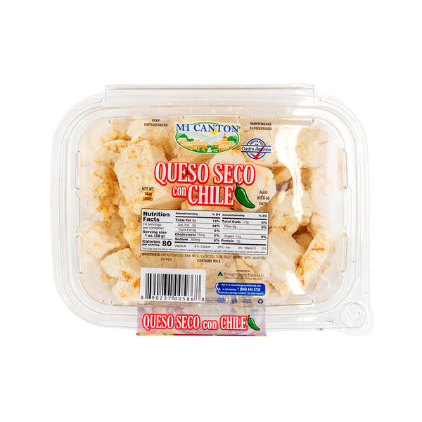 Mi Cantón Queso Seco Con Chile 14 oz