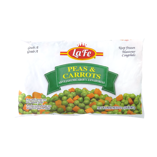 Guisantes y zanahorias La Fe de 907 g