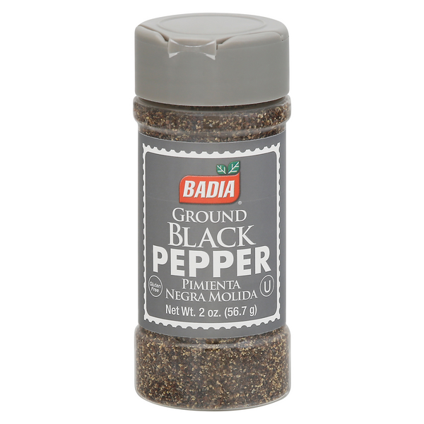 Badia Spices Black Pepper, Ground 2 oz