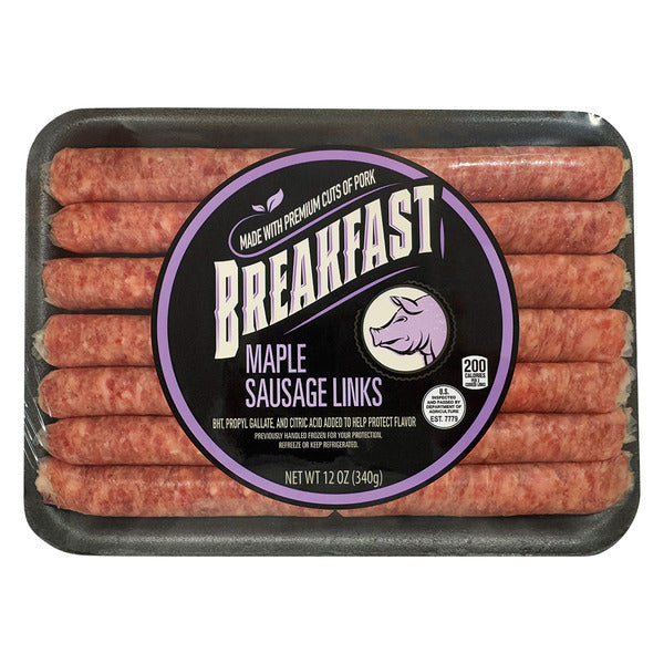Maple Pork Sausage Breakfast Links 12 oz