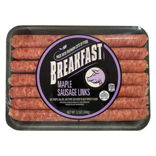 Maple Pork Sausage Breakfast Links 12 oz