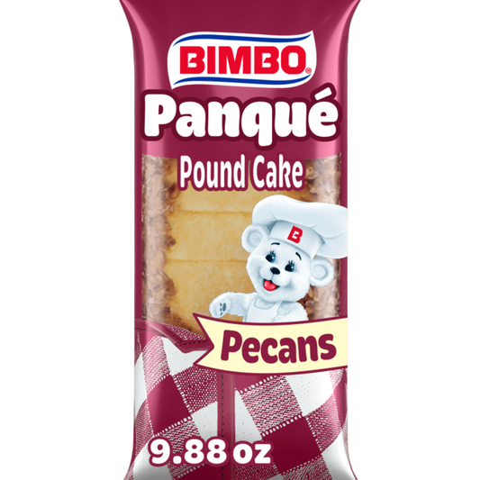 Bimbo Panqué con Nuez, Plain Pound Cake with Pecans 9.88 oz