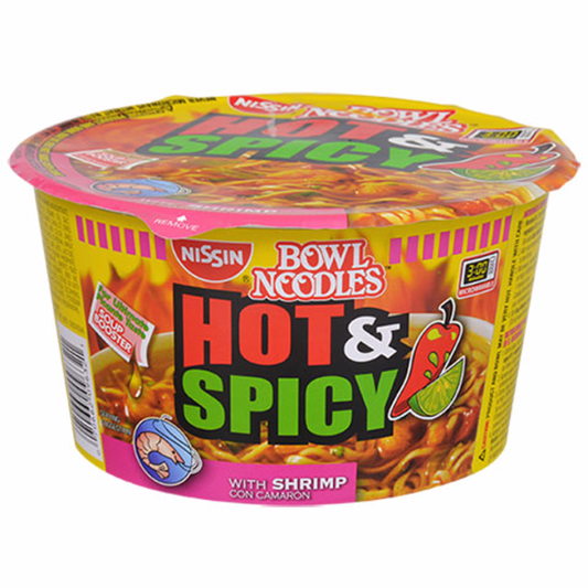 Sopa de fideos ramen Nissin picante con camarones 92,7 g
