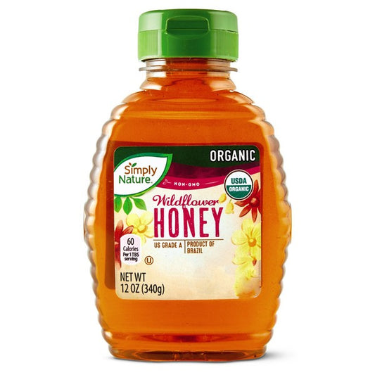 Miel orgánica de flores silvestres Simply Nature de 340 g