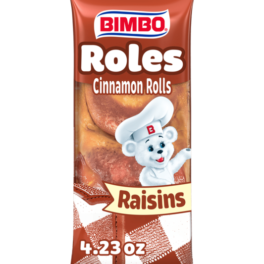 Bimbo Roles de Canela con Pasas, Raisin Cinnamon Rolls 4.23 oz