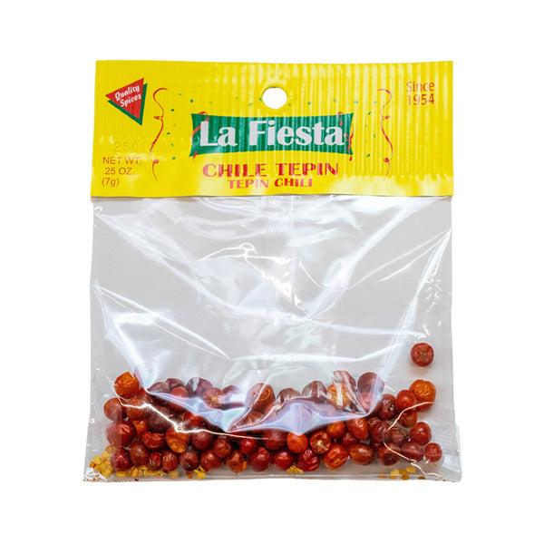 La Fiesta Whole Tepin Chili Peppers 25 oz