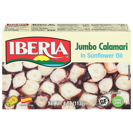 Pulpo ibérico en aceite de soja de 113 g (4 oz)