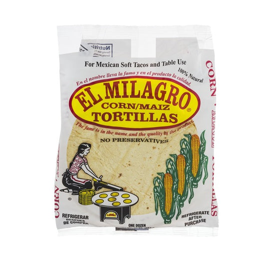 El Milagro Corn Tortillas - 12 CT 10 oz