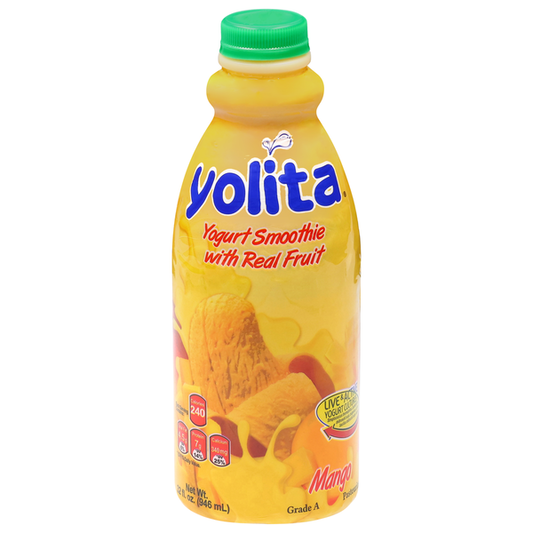 yolita Yogurt Smoothie, with Real Fruit, Mango 32 fl oz
