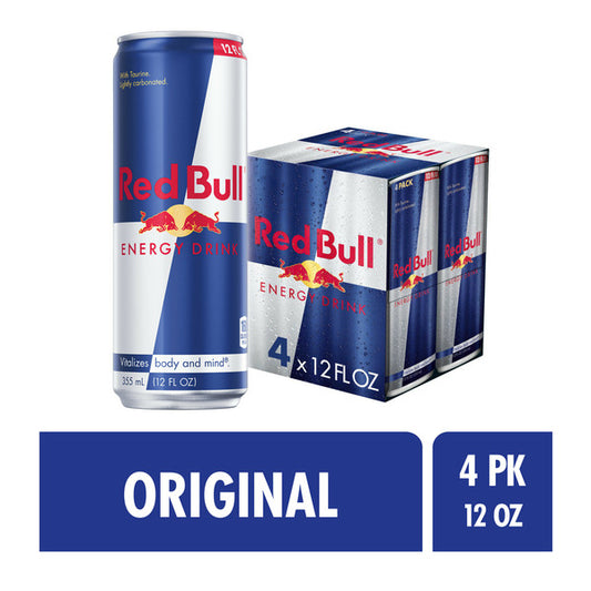 Red Bull Energy Drink 4 x 12 fl oz
