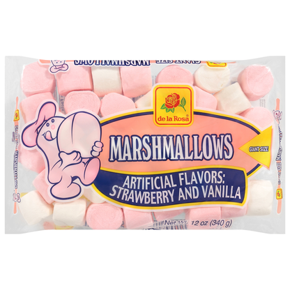 de la Rosa Marshmallows, Strawberry and Vanilla 12 oz