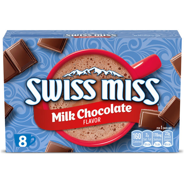 Mezcla para chocolate caliente sabor chocolate con leche Swiss Miss 8.28 oz