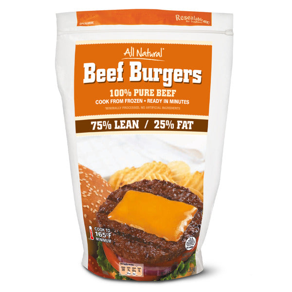 75/25 Ground Beef Patties 3 lb