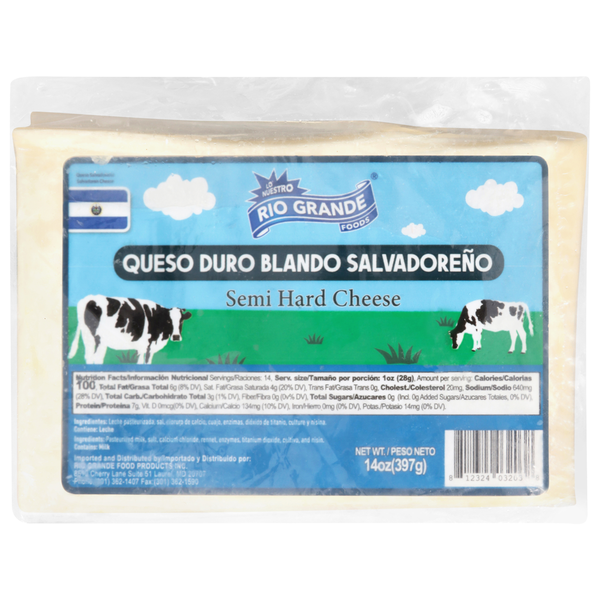Rio Grande Foods Semi Hard Cheese 14 oz