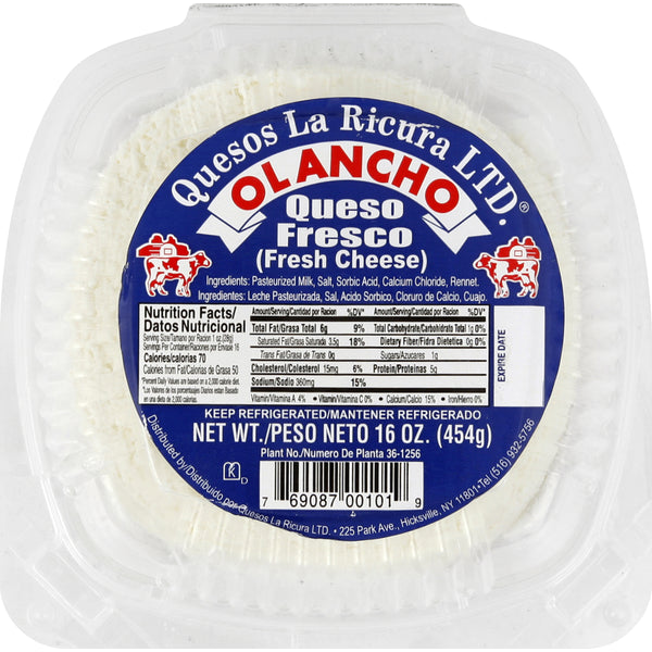 Quesos La Ricura Olancho Queso Fresco 16 oz