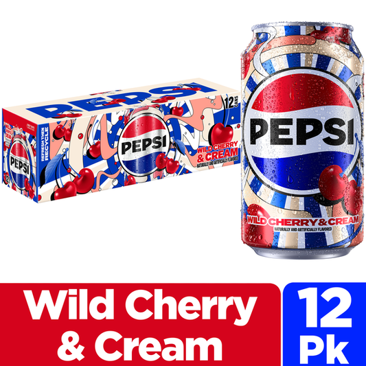 Pepsi Wild Cherry And Cream 12 onzas 